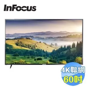 InFocus 60吋4K智慧連網液晶顯示器 WT-60CA612包含電視盒