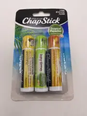 chapstick tropical paradise 3 Pk New In Original Packaging