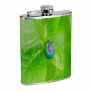 Colorful Snail Em1 8oz Stainless Steel Flask Drinking Whiskey Liquor