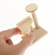 1:12 Dollhouse Wooden Pet Cat Tree Tower Toys Cat Climbing Rack for Doll House F