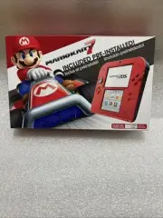 Nintendo 2DS Crimson Red - Mario Kart 7 Pre-Installed, BRAND NEW SEALED!