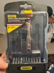 General 25 Pc. Ratchet Offset Screwdriver Set No. 8079 - NEW