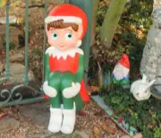 ELF ON THE SHELF BLOW MOLD*HOLIDAYS*LARGE*25" TALL*HARD TO FIND*