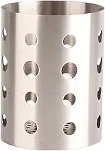 Stainless Steel Cutlery Holder Chopsticks Organizer Thickened proof Kitchen Utensil Storage Rack with Drain Holes for Countertop Silver 10x17cm (210x210x135cm/82.7x82.7x53.1in)