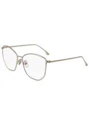 Victoria Beckham Silver-tone Oval-frame Optical Glasses - Gold