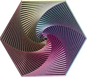 Fidget Toy for Anxiety, Spiral Hexagon Stress Relief Toy - Plastic Design to Relieve Anxiety and Boredom 3D Fidget Toy