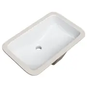 PROFLO PF1812U White Rectangular 21" Undermount Bathroom Sink