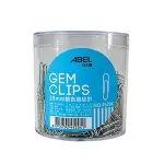 力大ABEL 45204 28MM銀色迴紋針 500入(筒) / 45206 25MM 銀色三角迴紋針 500入(筒)