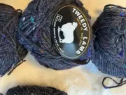 10X Gray Fleck Tweedy Lamb Yarn Lambs Wool Blend NEW
