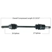 Tytaneum Standard Complete Axle #813-0172 Polaris Ranger 900/Ranger Crew 900
