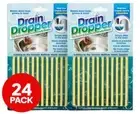 24x Drain Dropper Cleaner Sink/Pipes Kitchen/Bathroom/Laundry Clogging/Odour
