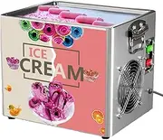 Commercial Square Pan Fried Ice Cream Machine, Fried Yogurt Machine, Rolled Ice Cream Machine, 330w Ice Cream Roll Machine, Suitable for Dessert Shops