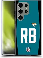 Head Case Designs Officially Licensed NFL RB Teal Jacksonville Jaguars Positions & Logo Soft Gel Case Compatible with Samsung Galaxy S24 Ultra 5G