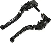 BWPEXZ Compatible with GSX-S750 2011-2021, GSX-S1000 2015-2023, GSX-S100 GT 2021-2023 CNC Folding Telescopic Brake Clutch Lever GSX S1000 S750(GSX-S1000GT 22-23)