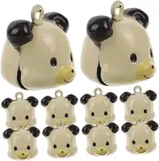 HOUDERCO 10pcs Pet Collar Bells Lightweight Cat Dog Neck Charms for Daily Use Parties and Special Occasions Safe and Practical Accessory for Dogs and Cats