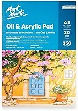 Mont Marte Oil & Acrylic 350 GSM 20 Sheets Pad, A3 Size