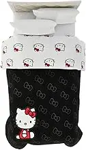 Franco Hello Kitty Bedding Super Soft Microfiber Reversible Comforter, Twin, (Official Licensed Product)