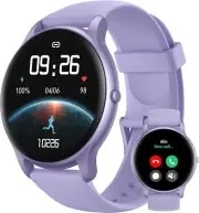 Round Smart Watch Waterpoof/Heart Rate/Sleep/Steps for Samsung Galaxy A14 5G