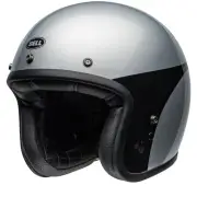 Custom 500 Chassis Silver Black Jet Helmet