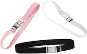 [TINEASUR] 3 Pcs Boys and Girls Elastic Belts Boys Girls Stretchy Waist Belts Magnetic Buckle for Dress Jeans School Uniform