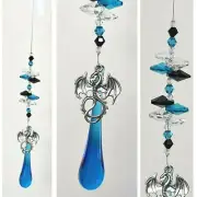 dragon tear crystal suncatcher car mirror hanging rainbow gift suncatchers