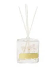 Vivience Clear Bottle - Pink & Flower - Reeds