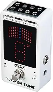 JOYO JF-18R Power Tune Electric Guitar Bass Pedal Tuner & 8 Port Multi-power Power Supply 2 IN 1 Pedal Tuner Pedal Power combo True Bypass