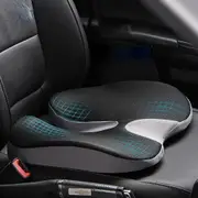 Danoz Direct - CarCushion Non Slip Memory Foam Cushion for Tailbone Sciatica, back Pain Relief Comfort Chair Car Seat