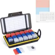Dual Protect Micro SD Card Case with 54 PCS Clear Memory Card Holders for 54 TF