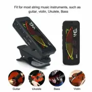 Flanger Clip-on Wide Screen Digital Tuner for Chromatic Guitar Bass Violin Uke