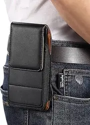 Funny Pack Compatible with iPhone 15 14 13 12 Pro Max 15 14 Plus Cell Phone Holster, Phone Leather Belt Pouch Case W Clip Compatible with Samsung S24 S23 S22 S21 Ultra,S24 FE,S23 FE,A25 Carry Case Bel