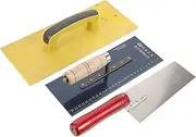 OSALADI Stainless Steel Concrete Trowel 3pcs Set Finishing Tool Masonry Tools Easy Paint Scrape