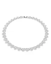 Swarovski Ariana Grande Crystal Heart Halo Tennis Necklace, 14.875-17.75