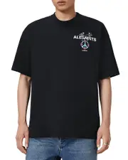 Allsaints Oversized Reincarnate Logo Graphic Tee