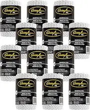 Stringliner 35490 Mason’s Line Replacement Rolls – 1/2 Lb. #18 Construction Replacement Roll Braided Black/White 500'. (12 Pack)