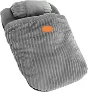 BESPORTBLE Plush Cat Warm Nest Sleep Bag Cozy Winter Sleeping Bed for Cats and Dogs Durable Soft Comfortable Cave Design for Resting and Snuggling Grey Color