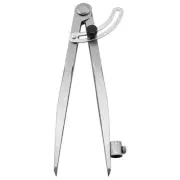 8 Inch 200mm Precision Divider Scribe Tool with Pencil Holder for1545
