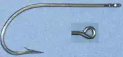 Mustad 34007SS5/0100 34007 # 5/0 100Ct Stainless Oshaunessy Hook
