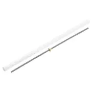 1 Pcs 600mm Lead Screw with Tr8x8 Brass Nut and Plastic Packaging Tube, Silver