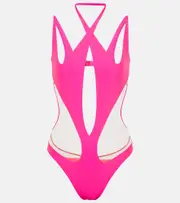 [Mugler] Mugler Cutout bodysuit AU 8 pink