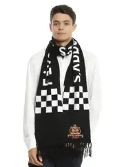 Five Nights at Freddy's Freddy Fazbear Pizza Knit Neck Scarf Fringe Tassels NWT