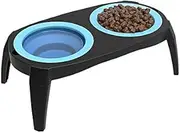 Dog Cat Bowl Raised Feeder Collapsible Portable Traveling Food Water Dishes