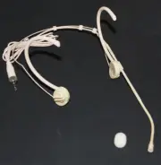 Headset Mic Headworn Microphone Foldable earhook for Sennheiser Wireless Beige
