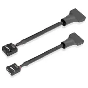 USB3.0 19/20 Pin to USB2.0 9Pin Male Female Motherboards Cable Housing