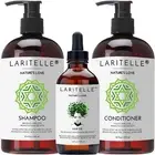 Organic Hair Growth Set with Shampoo, Conditioner & Treatment – Quinoa, Keratin