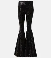 [Giuseppe di Morabito] Giuseppe di Morabito Sequined flared pants AU 8 black