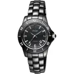 【DIADEM】黛亞登 菱格紋雅緻陶瓷手錶-黑/35MM(8D1407-551D-D)