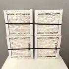 IKEA BRANAS BASKET OFF WHITE WOVEN RATTAN STORAGE BOX 12.5 X 12.5 X 13.5" LOT X2