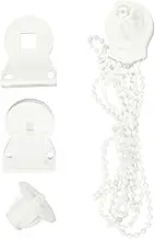 2 Sets Curtain Accessories Roman Blind p Clip Roman Blind Clips Transparent Roller Blind Convenient Chain Screw Blind Repair Clip Cord Roller Blind Repair Kit White See