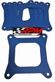Holley Carburetor Carb Base Gasket Open Flange Blue Non Stick Viton 5 Pk G70x5